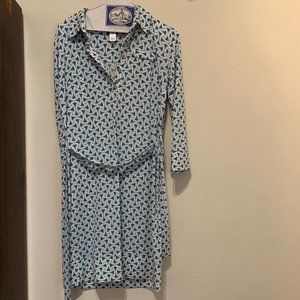 Donna Morgan Jersey tie-waist sheath